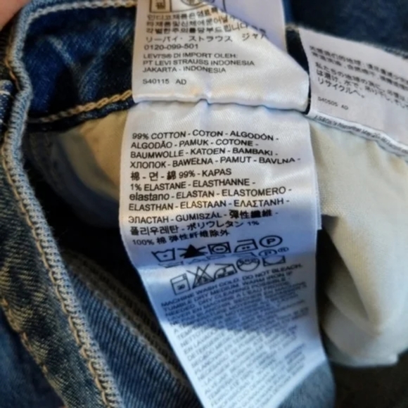 Levi's Wedgie Utility Straight Leg Jeans Denim Pants Middle Sister Carpe… - Picture 12 of 12